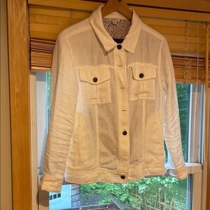Sundance White Jean Jacket Small